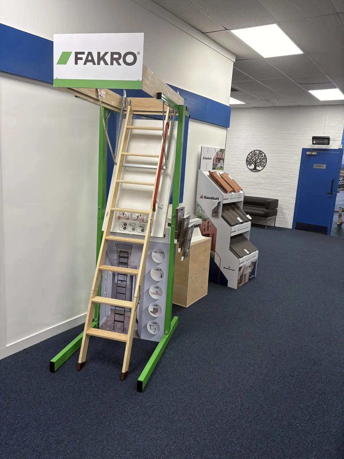 Fakro loft ladder on display