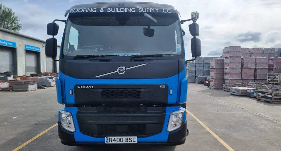 Front of the Hiab lorry