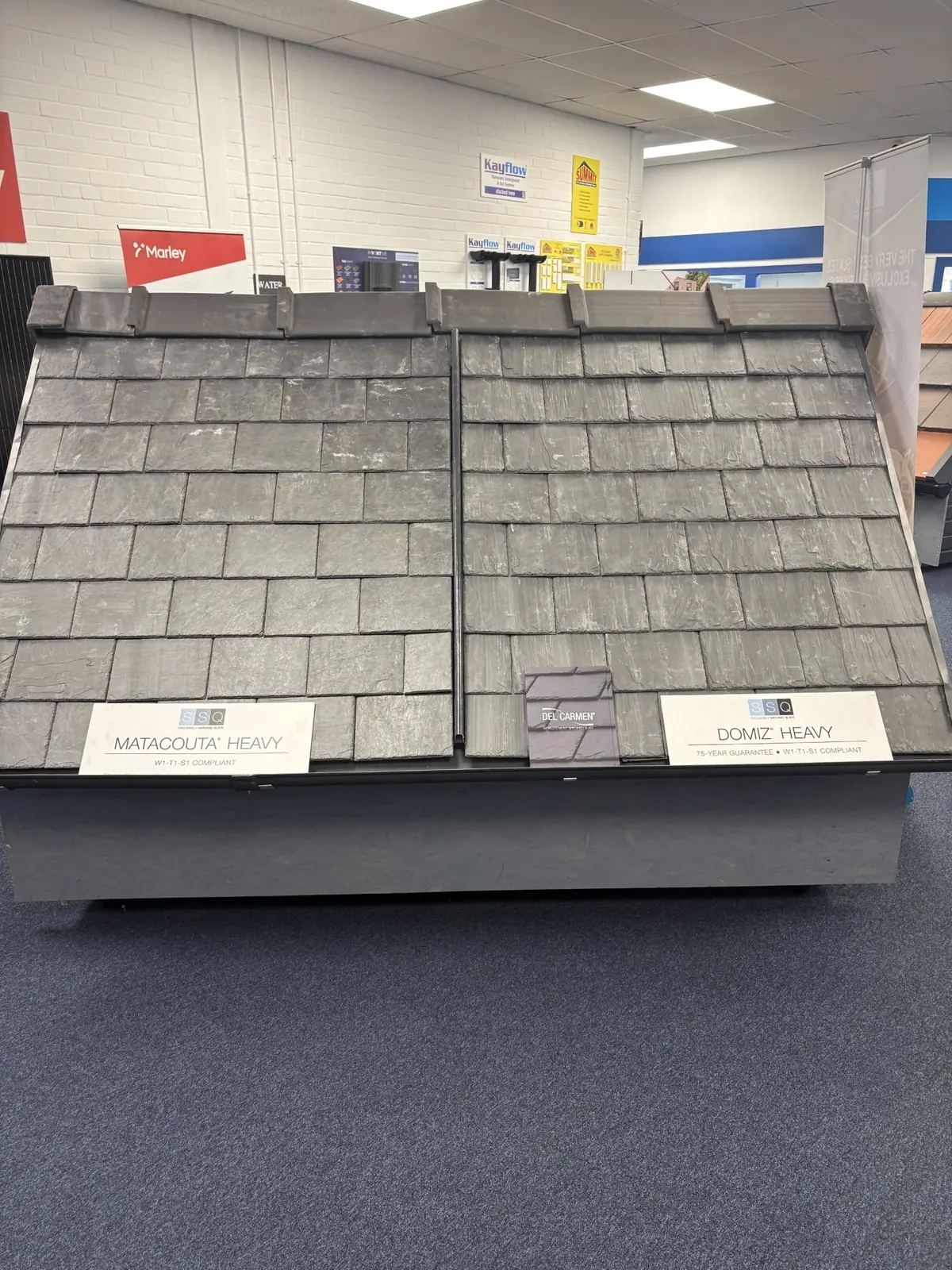 Slate roof display