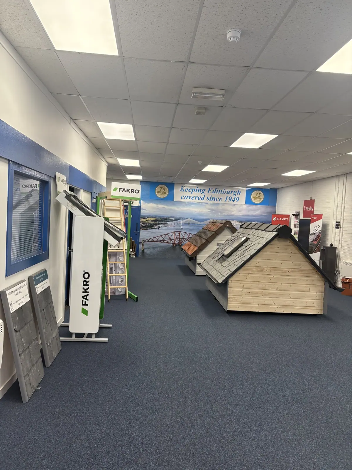 Inside the showroom at Telferton
