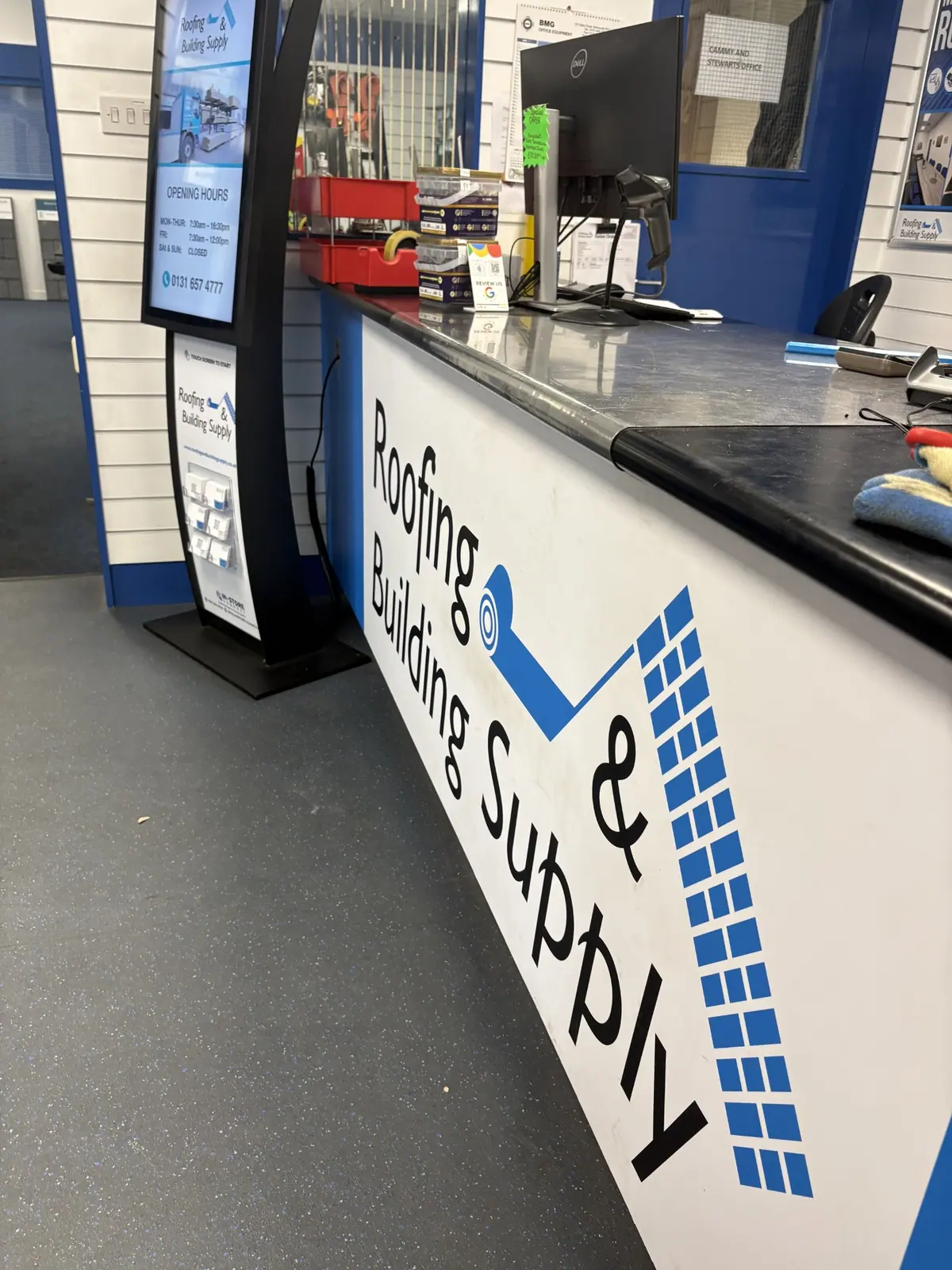 The trade counter at Telferton