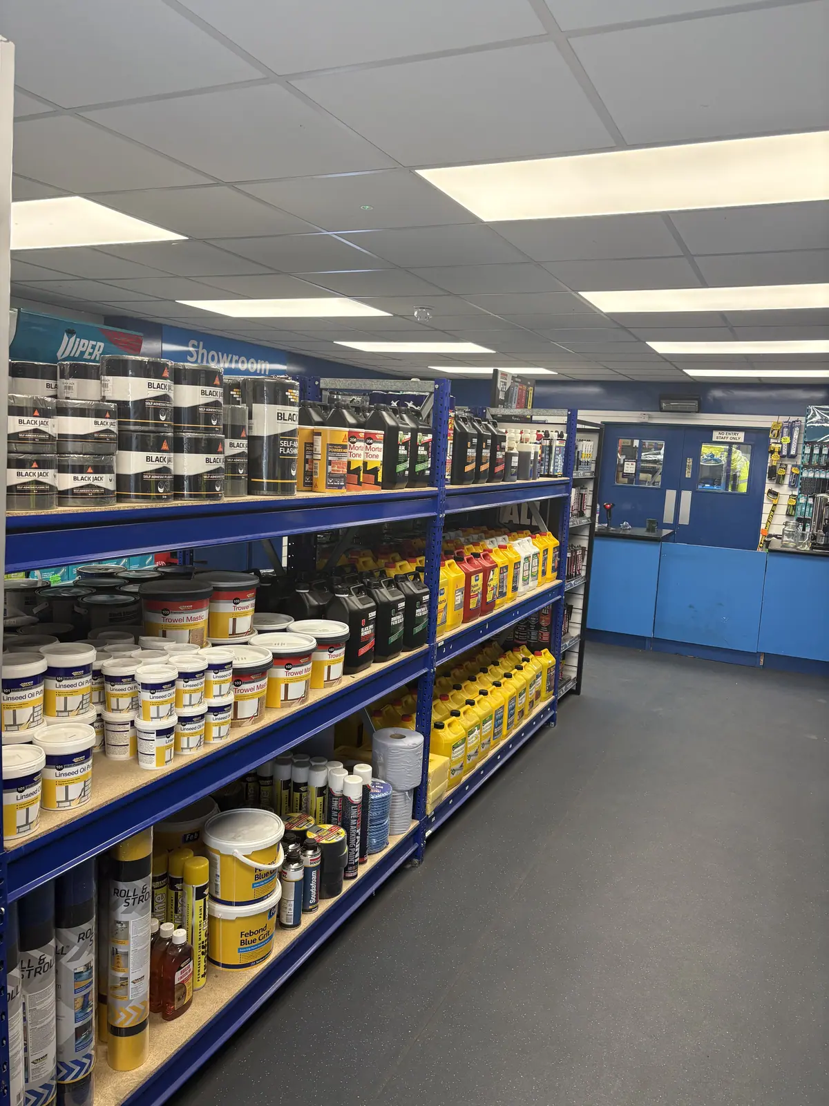 Sealants and treatments on the shelves